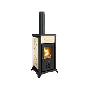 STUFA LEGNA  7 KW GEMMA 16 CER PANNA V6
