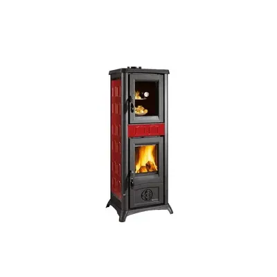 STUFA LEGNA C/FORNO  7,3 KW GEMMA CERAM BORD V6