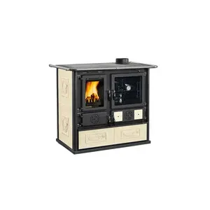 CUCINA LEGNA 8,8 KW ROSA VST.16 CER PANNA V6