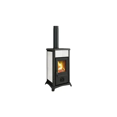 STUFA LEGNA  7 KW GEMMA 16 CER BIANCO V6