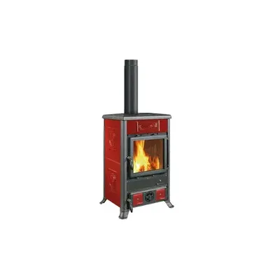 STUFA LEGNA  9 KW ROSSELLA R1.16 CERAM BORDEAUX V6