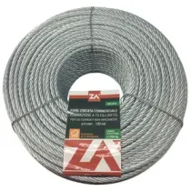 FUNE ACCIAIO COMMERCIALE 72F D  5 MM CF 25 M