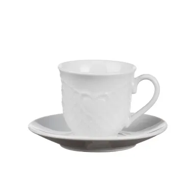 TAZZINA CAFFE CUORI C/PIATTINO 6PZ