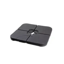 C SET 4 BASI P/OMBRELLONE CAPRI 25KG CADAUNO NERO