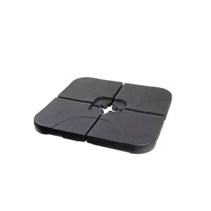 C SET 4 BASI P/OMBRELLONE CAPRI 25KG CADAUNO NERO