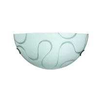 APPLIQUE CON DECORAZIONE 'ONDA' attacco E27 - decorazione a onde (4 PZ)
