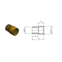 PROLUNGA P/SPIONCINI 14X20 MM