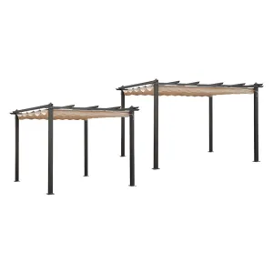 PERGOLA 'NASSAU' mt 3 x 3 x h. 2,25 - telo col. ecru