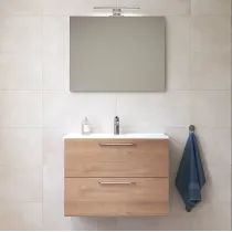 MOBILE BAGNO 'MIA' base cm. 77,5 x 37,8 x 59,6 - golden oak