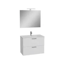MOBILE BAGNO 'MIA' base cm. 77,5 x 37,8 x 59,6 - bianco lucido