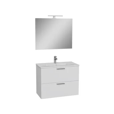 MOBILE BAGNO 'MIA' base cm. 77,5 x 37,8 x 59,6 - bianco lucido