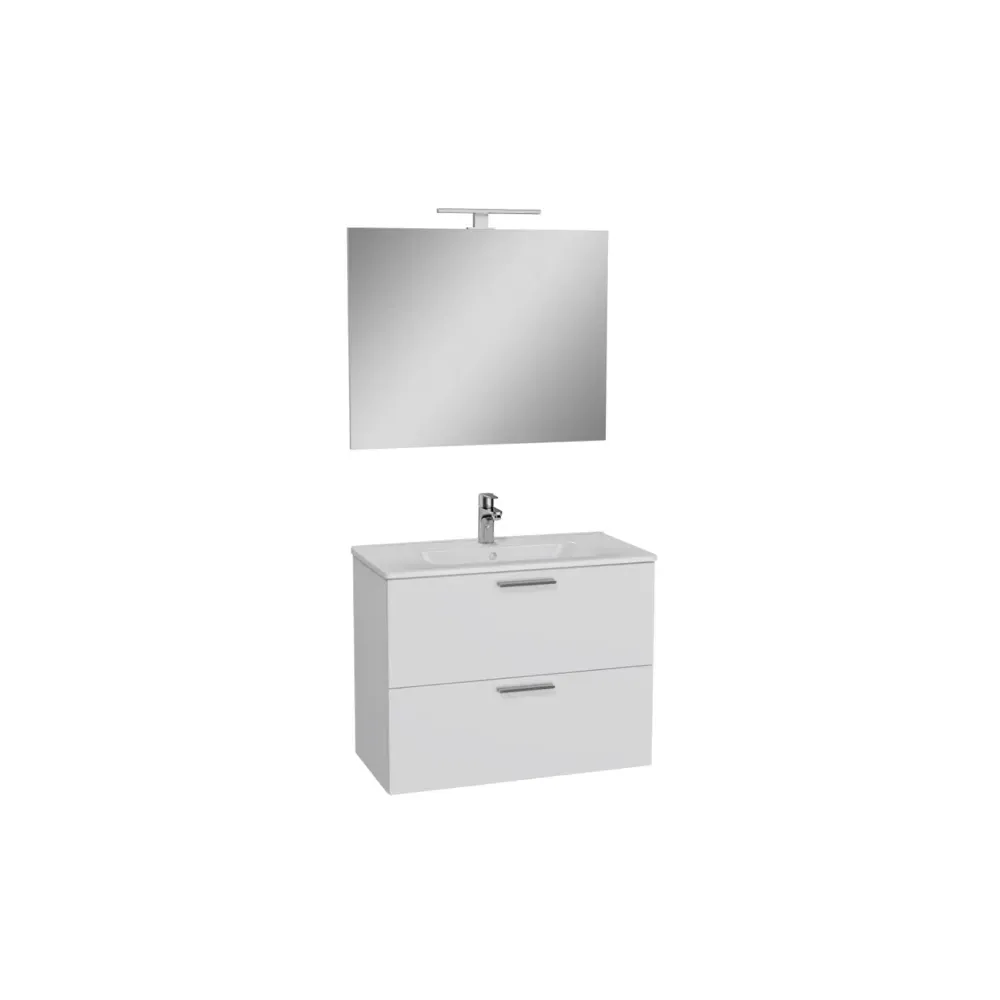 MOBILE BAGNO 'MIA' base cm. 77,5 x 37,8 x 59,6 - bianco lucido