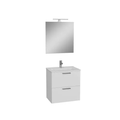 MOBILE BAGNO 'MIA' base cm. 57,5 x 37,8 x 59,6 - bianco lucido