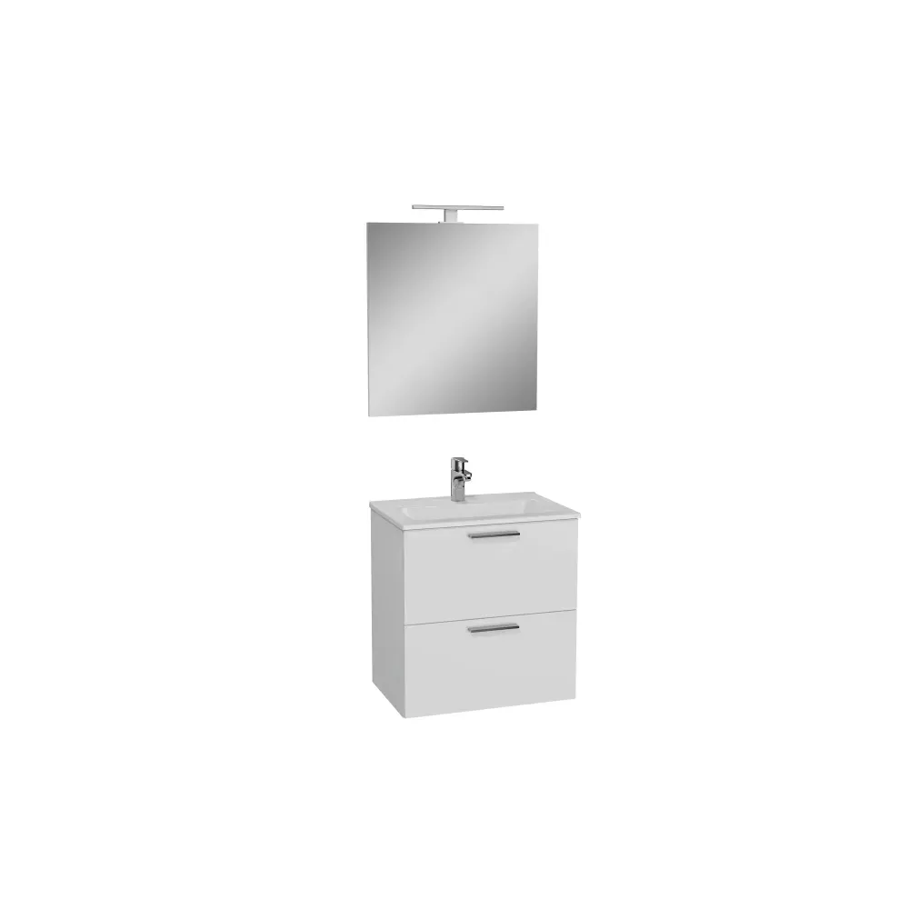MOBILE BAGNO 'MIA' base cm. 57,5 x 37,8 x 59,6 - bianco lucido