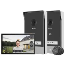 VIDEOCITOFONO SMART CONNESSO 'HP7 2 ENTRY KIT' EZVIZ bifamiliare - 2 videocitofoni
