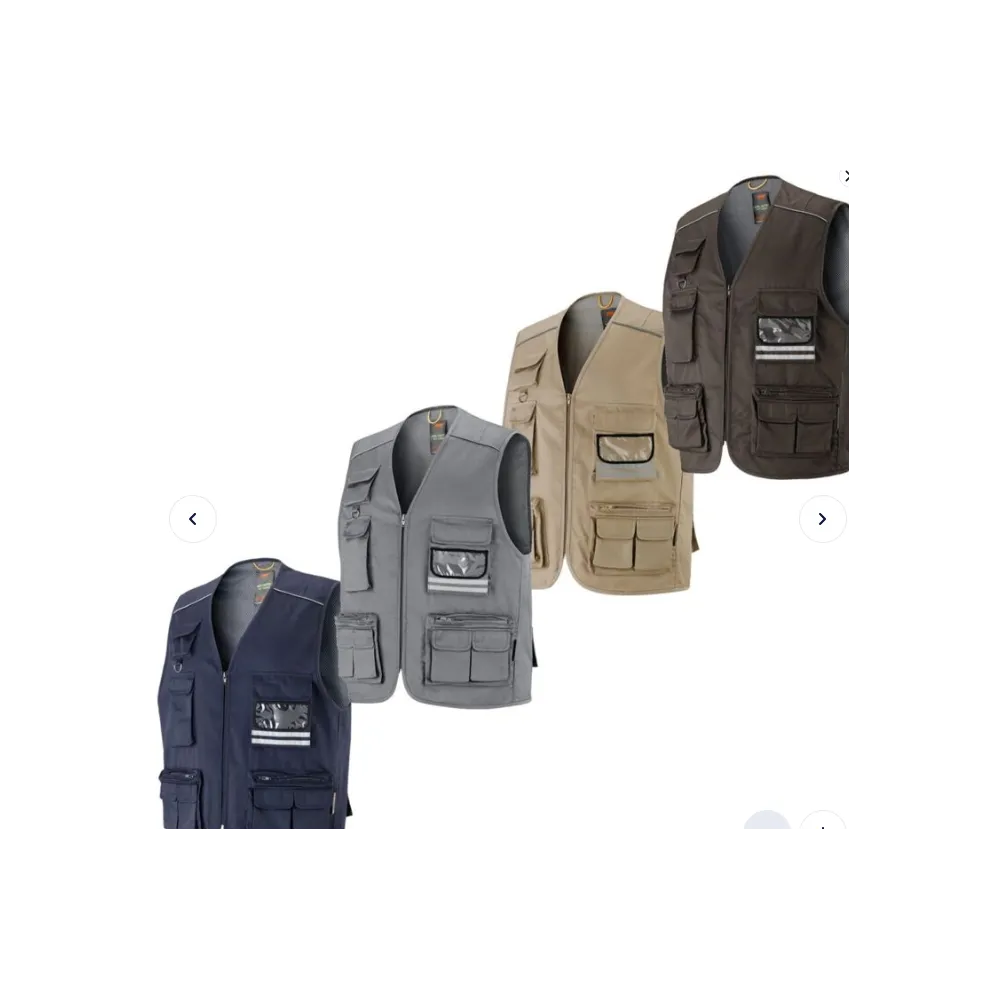 GILET DA LAVORO 'DERNA' taglia XL - grigio