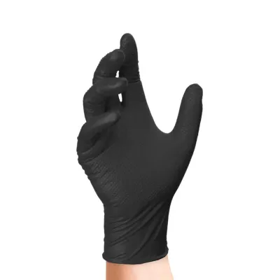 GUANTI NITRILE NERO MIS.M