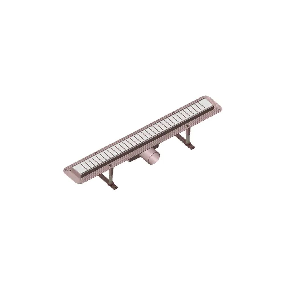 CANALETTA PER DOCCIA CON GRIGLIA cm 55 x 5,2 x 5 + 55 x 4,6 x 3,3