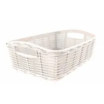 CESTA CASALINGA 'LA CANESTRINA' mod. 'maxi' cm.39 x 29 x h.16 - panna