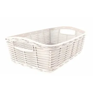 CESTA CASALINGA 'LA CANESTRINA' mod. 'maxi' cm.39 x 29 x h.16 - panna