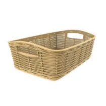 CESTA CASALINGA 'LA CANESTRINA' mod. 'maxi' cm.39 x 29 x h.16 - tortora