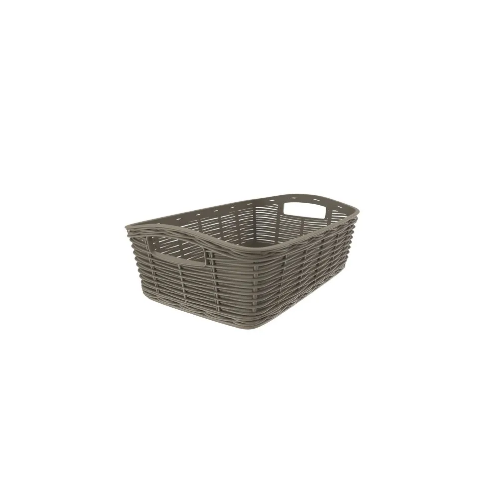 CESTA CASALINGA 'LA CANESTRINA' mod. 'mini' - cm.20 x 14 x h.7 - tortora