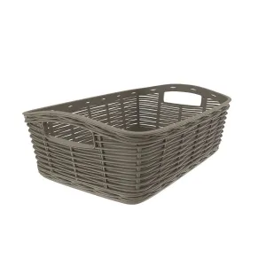 CESTA CASALINGA 'LA CANESTRINA' mod. 'mini' - cm.20 x 14 x h.7 - tortora