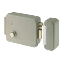 SERRATURA ELETTRICA DA APPLICARE PER PORTA LEGNO 'UNICA' argento