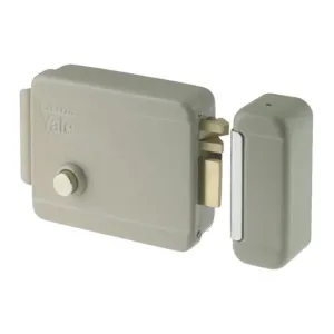 SERRATURA ELETTRICA DA APPLICARE PER PORTA LEGNO 'UNICA' argento