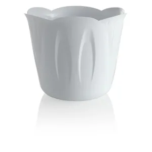 VASO TONDO Ø 15 x h.12 cm - Lt. 1 - bianco