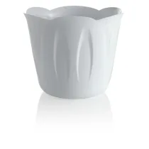 VASO TONDO Ø 30 x h.24 cm - Lt. 9 - bianco