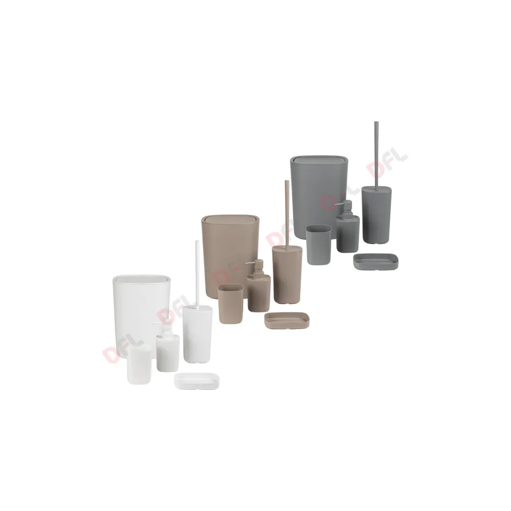 KIT ACCESSORI DA BAGNO 'PODDY' col. bianco