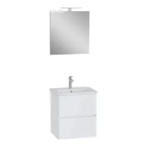 MOBILE BAGNO 'MIA ROUND PLUS' base cm. 56,5 x 44,8 x 62,5 - bianco lucido
