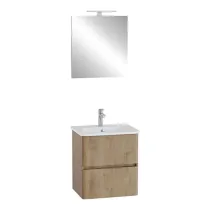 MOBILE BAGNO 'MIA ROUND PLUS' base cm. 56,5 x 44,8 x 62,5 - golden oak
