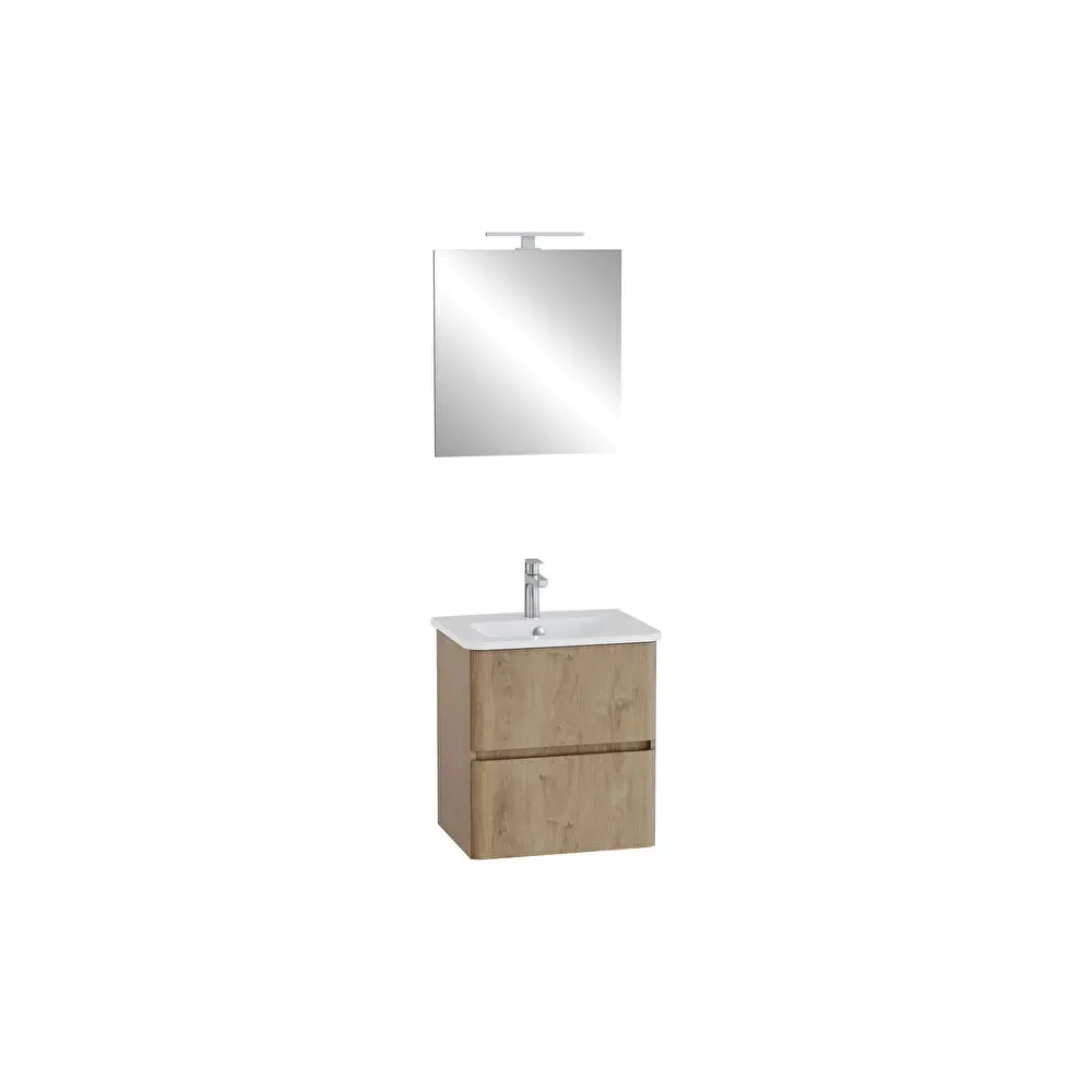 MOBILE BAGNO 'MIA ROUND PLUS' base cm. 75 x 44,5 x 62,5 - golden oak