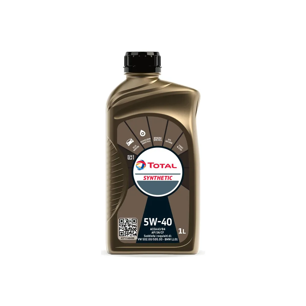 OLIO MOTORE PER AUTOVETTURE 'SYNTHETIC' 5W40 - lt. 1 (12 pz)
