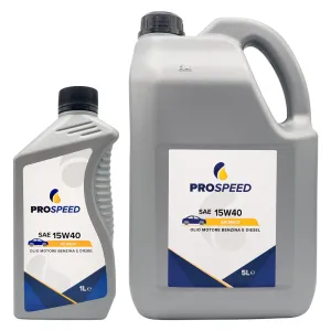 OLIO MOTORE PER AUTOVETTURE SAE 15W40 - lt. 1 (12 pz)