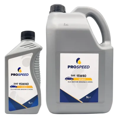 OLIO MOTORE PER AUTOVETTURE SAE 15W40 - lt. 5 (4 pz)