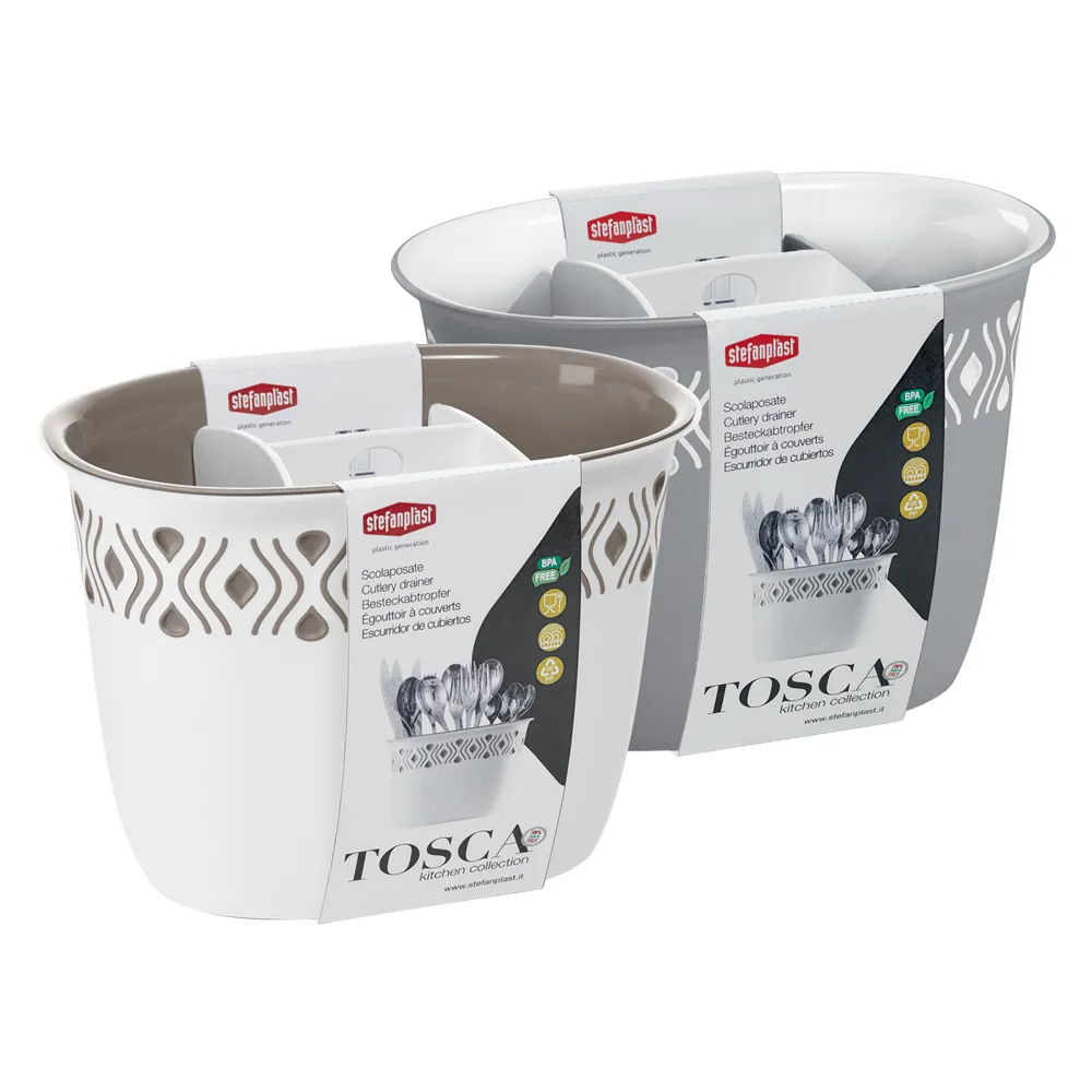 SCOLAPOSATE 'TOSCA' bianco/tortora
