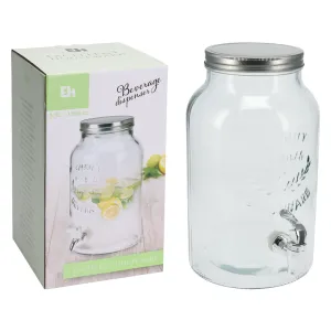 CARAFFA DISPENSER CON TAPPO ERMETICO Ø cm 16 x 25 - litri 4