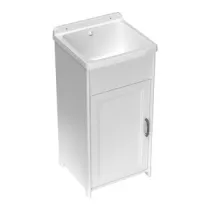 KIT LAVATOIO RESINA ANTIACIDO 40X40 CM BIANCO
