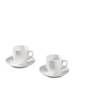 TAZZINE CAFFE C/PIATTINO 6PZ BIANCO
