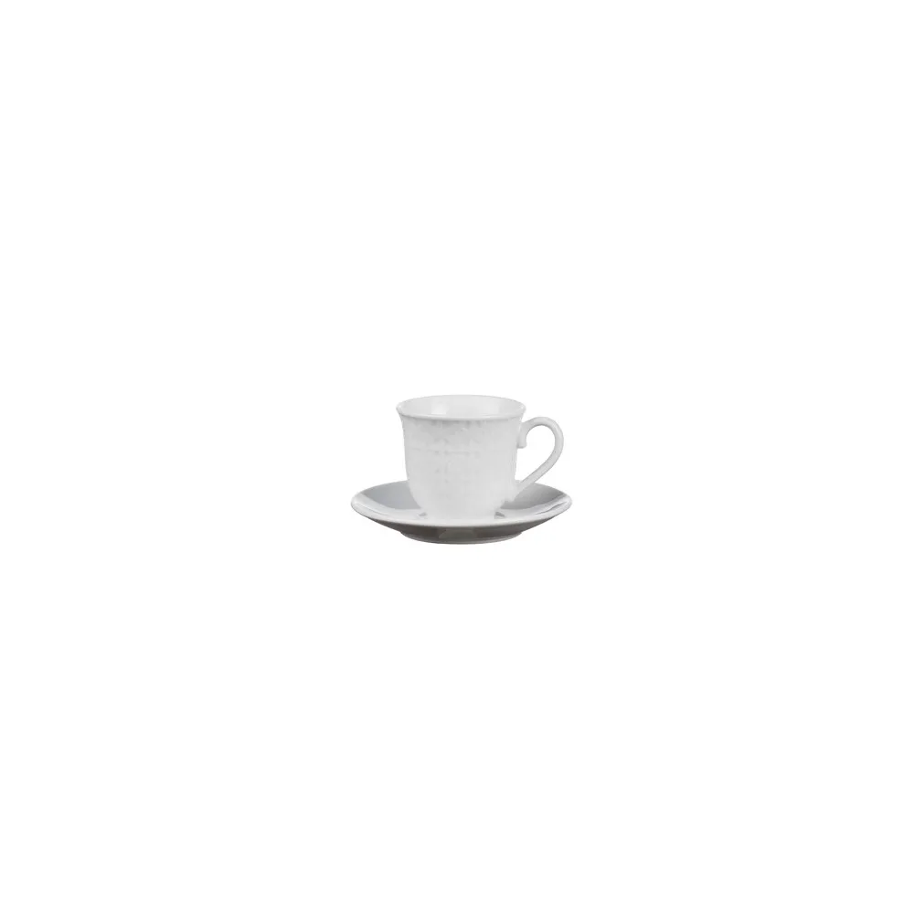 TAZZINE CAFFE C/PIATTINO 6PZ BIANCO