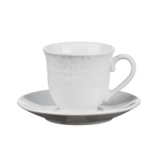 TAZZINE CAFFE C/PIATTINO 6PZ BIANCO