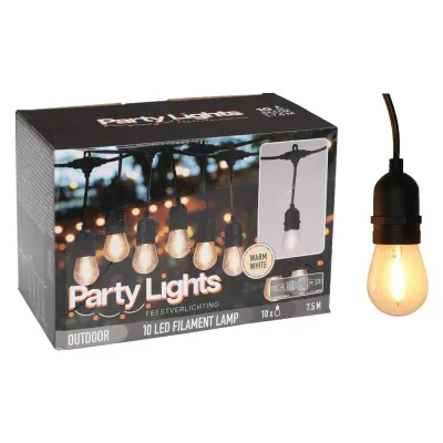 CATENA LINEARE A LED 10 LED - 800 cm