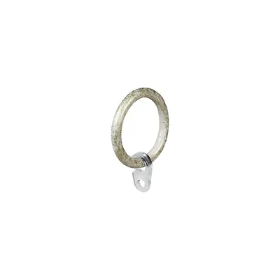 ANELLO PER SCORRITENDA col. avorio/oro - Ø 20 mm  cf. 8 pz