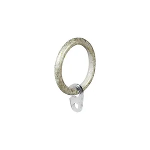 ANELLO PER SCORRITENDA col. avorio/oro - Ø 20 mm  cf. 8 pz