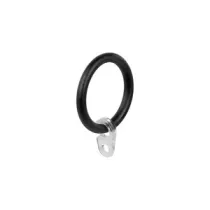 ANELLO PER SCORRITENDA col. nero - Ø 20 mm  cf. 8 pz