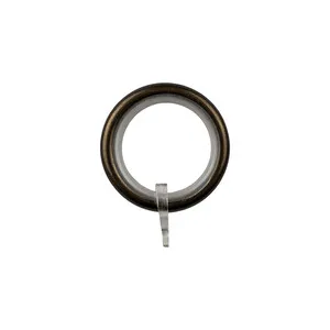 ANELLO PER SCORRITENDA col. bronzo - Ø 20 mm  cf. 8 pz