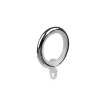 ANELLO PER SCORRITENDA col. cromo - Ø 20 mm  cf. 8 pz